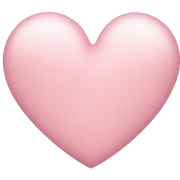 light pink heart sticker
