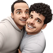 cheek to cheek selfie moment sticker