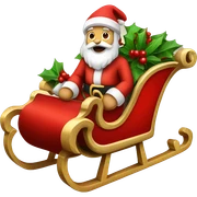 Santa's-sleigh sticker