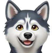 Husky dog  sticker
