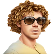 cool boy in sunglasses sticker