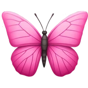 Pink butterfly  sticker