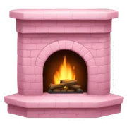 Winter Pink FirePlace sticker