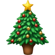 Christmas tree with sumbrero sticker