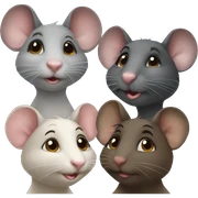 four rats girlfriends sticker