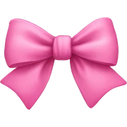 Cute pink bow sticker