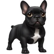 black french bulldog sticker