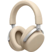 Beige coloured AirPod max headphones no human  sticker