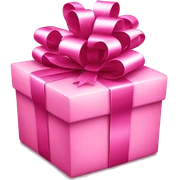 Pink christmas gifts sticker