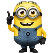 minion peace sign sticker