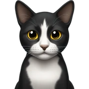 Gato negro sticker