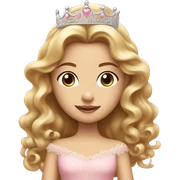 Princess in pink dress sticker