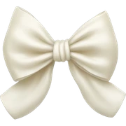 ivory bows sticker