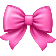 pink bow sticker