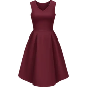 burgundy dress sticker