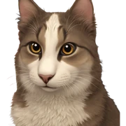 realistic cat portrait close up sticker