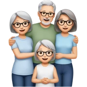 Happy family group sticker
