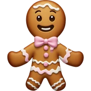 pastel gingerbread man  sticker