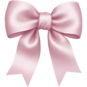light pink bow sticker