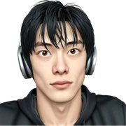 stylish boy with headphones sticker