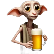 dobby drink a beer sticker