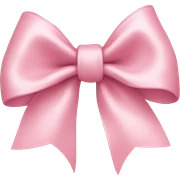 Light pink bow sticker
