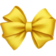 Yellow bow sticker