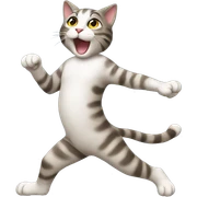 cat dancing  sticker