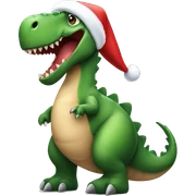 Christmas dinosaur  sticker