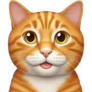 Orange cat sticker