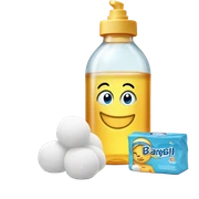 Baby oil sticker