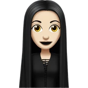 Morticia Addams with dreadlocks  sticker