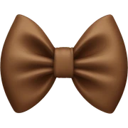 brown bow  sticker