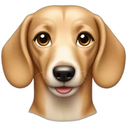 dashund cream sticker