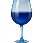Blue wine sticker