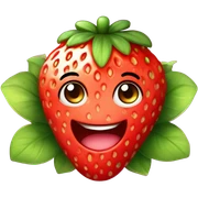 Strawberry cute sticker