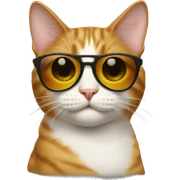 Cat with sunglasses sticker
