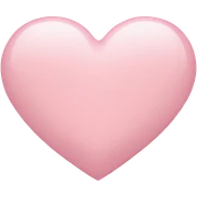 Light pink heart sticker