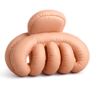 hairclip, plush and soft, cushion style sticker