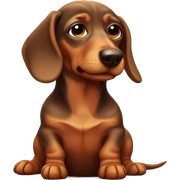 Sleepy dachshund  sticker