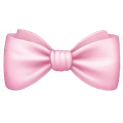 Baby pink bow sticker