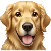 golden retriever  sticker