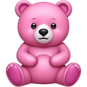 pink bear sticker