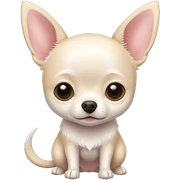 Chihuahua de color blanco  sticker