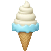 pastel blue ice cream sticker