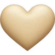 Beige heart  sticker