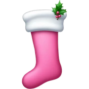 Pink stocking sticker