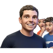 boys having fun indoors sticker