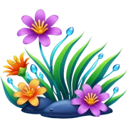 Морские цветы. sticker