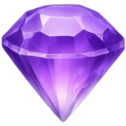 purple crystal sticker
